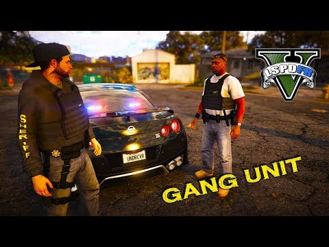 GTA 5 LSPDFR - Sheriff Gang Unit - Undercover Nissan GTR