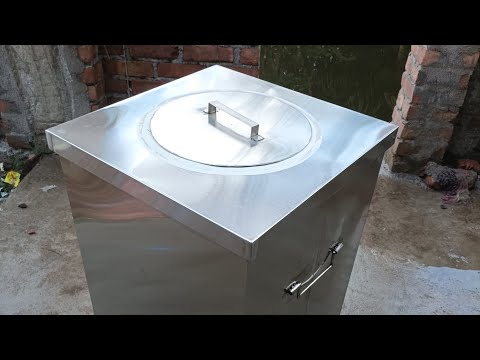 Stainless steel square tandoor, for commercial, capacity: 18...