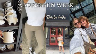 VLOG: a very special visitor, pickleball, pottery painting, build a bear & a cooking class 