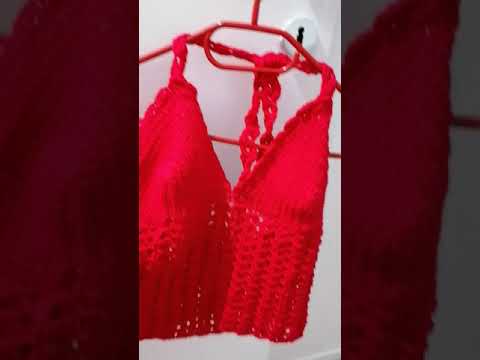 Top crosetat(bustiera) final. Prezentare.