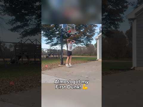 So close. 👌#vertical #dunk #verticaljumptraining #dunkbasketball #shorts #athlete #progress