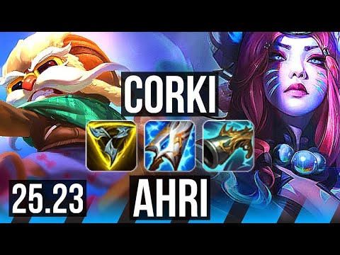 CORKI vs AHRI (MID) | EUW Master | 25.23