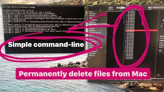 Permanently delete files from your Mac computer command-line