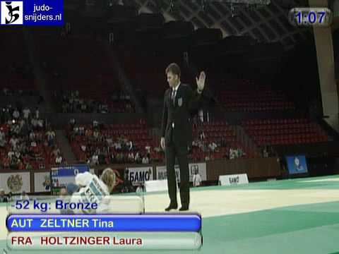 Judo 2009 Yerevan: Zeltner (AUT) - Holtzinger (FRA) [-52kg].