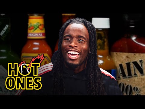 Kai Cenat Calls Sean a Liar While Eating Spicy Wings | Hot Ones