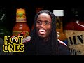 Kai Cenat Calls Sean A Liar While Eating Spicy Wings Hot Ones