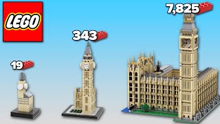 LEGO Big Ben in Different Scales  Comparison