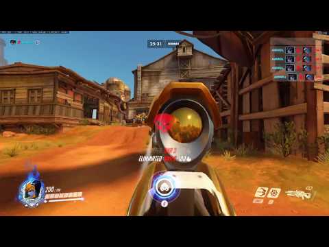 Aim drills widowmaker practice on Ana bots