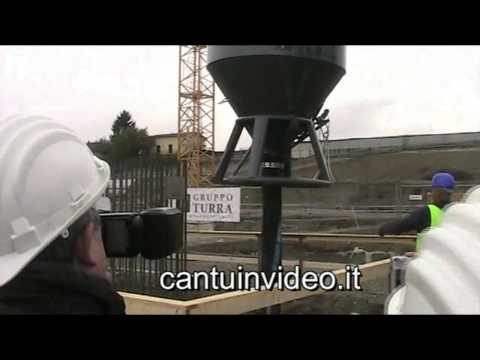 palazzetto di cantù la posa della prima pietra 20 .04 2012.