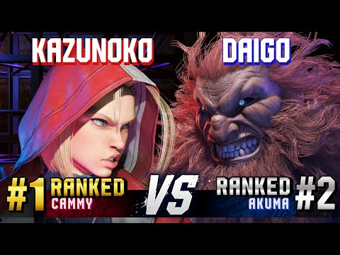SF6 ▰ KAZUNOKO (#1 Ranked Cammy) vs DAIGO (#2 Ranked Akuma) ▰ High Level Gameplay
