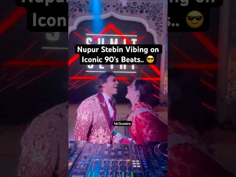 Nupur Sanon and Stebin Ben Vibing on Old Songs at their Wedding Reception | DJ Console | Kriti Sanon
