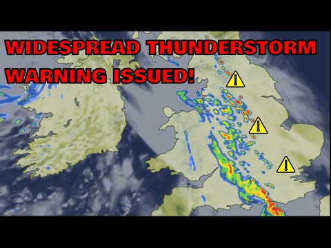 Widespread Thunderstorm Warning Issued! 7th July 2023