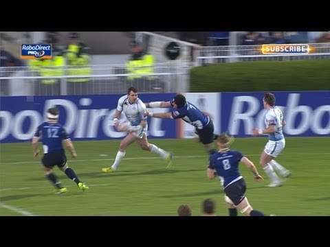 Great Glasgow counter attack from missed Leinster pen - Leinster v Glasgow Warriors 11th May 2013
