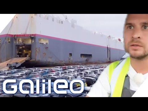 Tight, tighter, parking space on the ship! That's how tough the job is at Europe's largest car te...