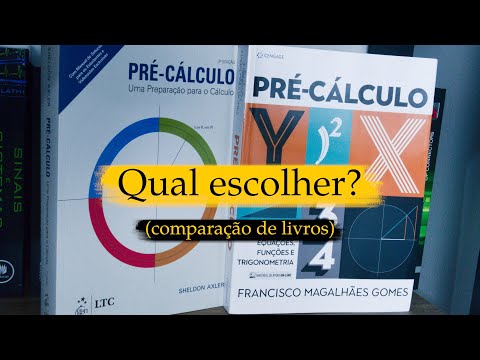 Comparação de livros de pré-cálculo: Francisco ou Sheldon?