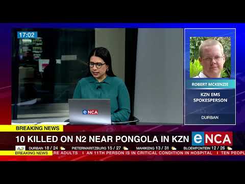 10 killed on N2 near Pongola in KZN
