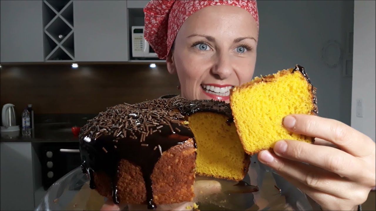 BOLO DE LARANJA COM CENOURA SEM GLÚTEN E SEM LEITE