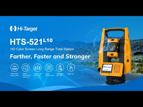 Hi-Target New HTS-521L10 - HD Color Screen Long Range Total Station