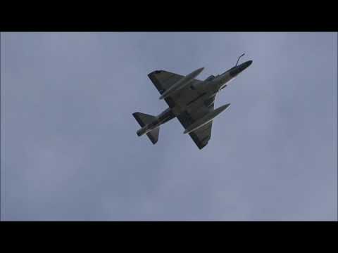 Howl of the A 4 Skyhawk as it takes Off from RAF Lakenheath, 5th October 2023