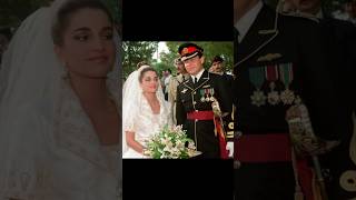 King Abdullah II and Queen Rania of Jordan on their wedding day, 1993. #glamour #wedding #fyp