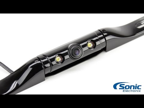 Rear View Backup Camera with License Plate Mount-video