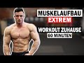 60 Minuten Ganzkörper Workout für Zuhause ohne Geräte!