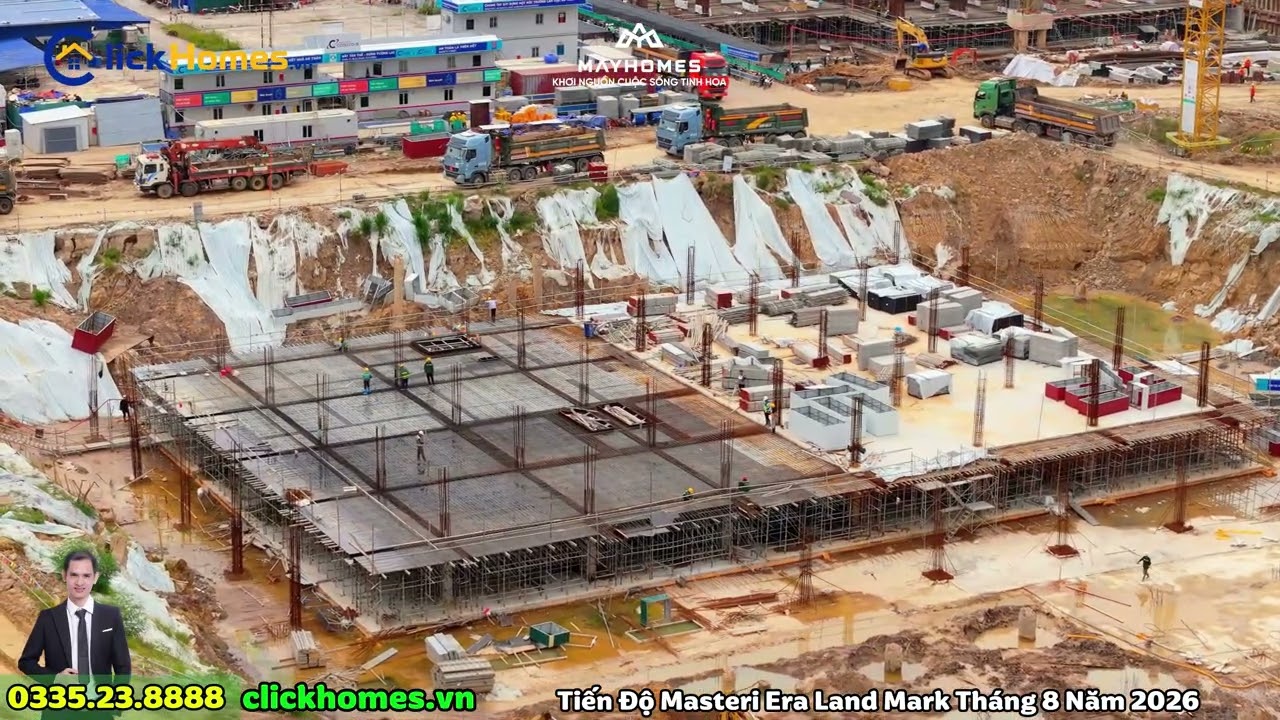 Video tiến độ Masteri Era Landmark tháng 8/2026