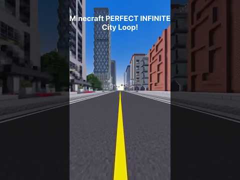 MelonMC - Minecraft PERFECT INFINITE City Loop! #minecraftshorts #minecraft #minecraft_pe #loopminecraft #loop