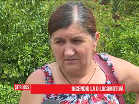 Incendiu la o locomotiva