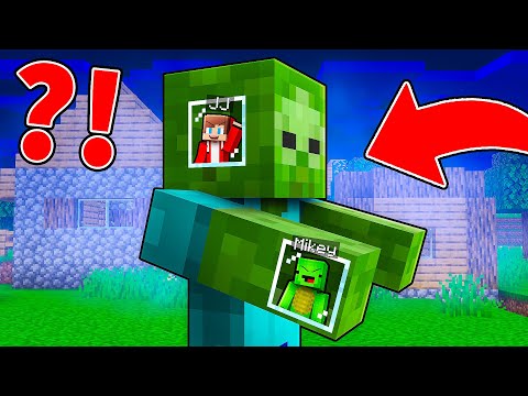 JJ and Mikey Built SECRET BASE Inside ZOMBIE in Minecraft - Maizen