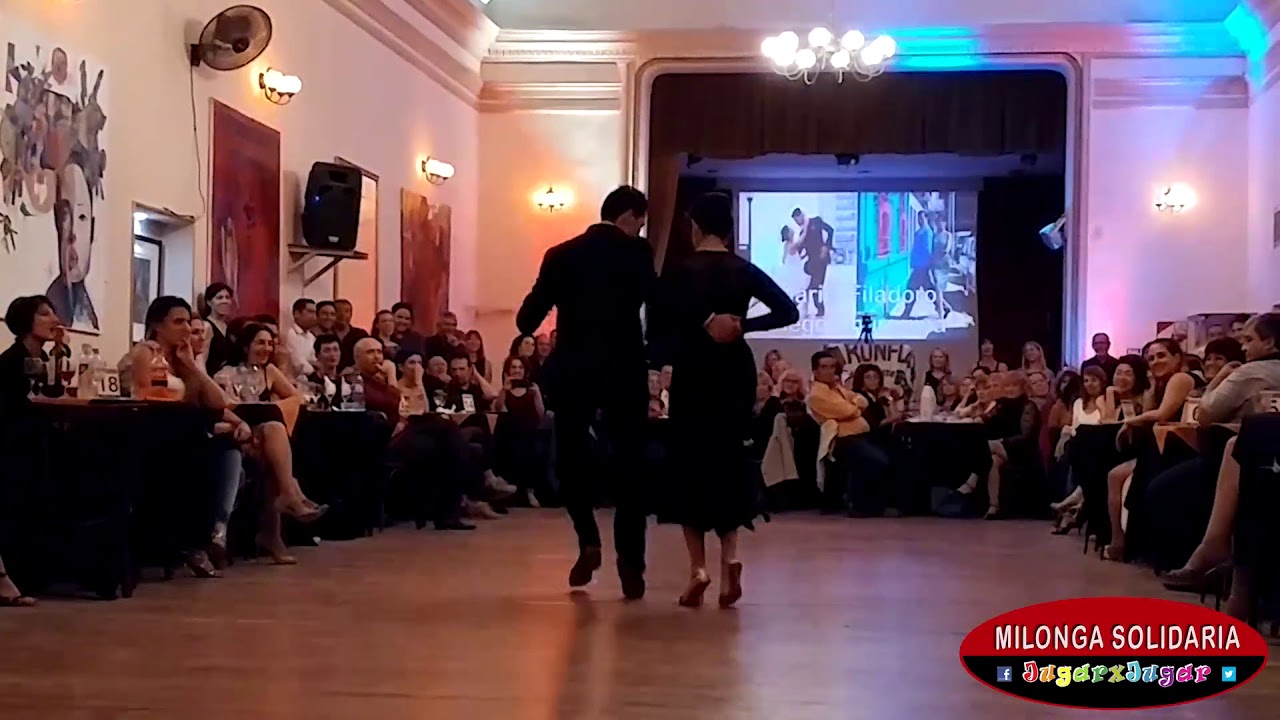 Mariel Filadoro y Diego Churquina. T4. Milonga Solidaria JugarxJugar