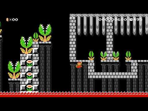 Piranha Stronghold: Beating Super Mario Maker's SUPER EXPERT Levels!