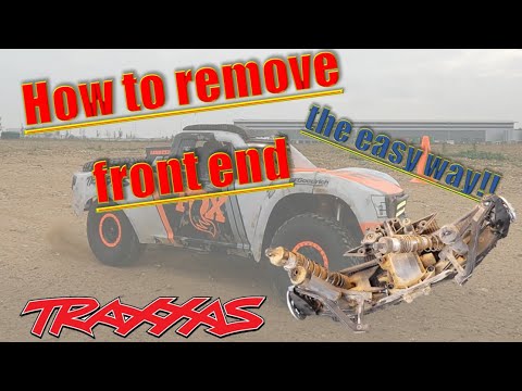 How to remove the front end on Traxxas Unlimited Desert Racer (UDR) - front differential removal
