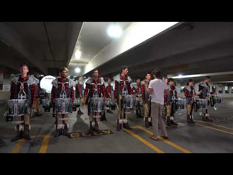 Blue Stars 2019 Battery Warmup + Book - In The Lot - DCI Premiere Detroit
