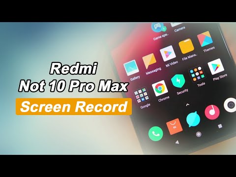 Redmi Note 10 Pro Max Screen Recording | Record System Sound and Mic Same time