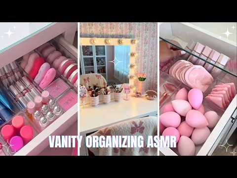 Satisfying ASMR Makeup Vanity Organizing Compilation 💄 | TikTok Restocking Organizer