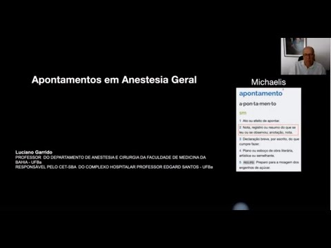 Apontamentos em anestesia - Prof. Dr. Luciano Garrido