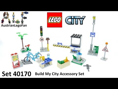 Vidéo LEGO City 40170 : Ensemble d'accessoires Construis ma ville LEGO City
