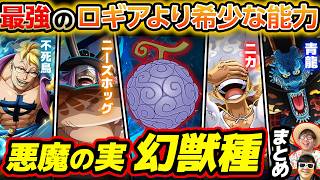 【 ワンピース 】最新版！現在作中で判明している悪魔の実幻獣種全種類まとめ！ONE PIECE