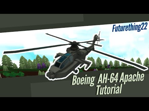 (V1) Boeing AH-64 Apache Attack Helicopter Tutorial (Roblox Build a Boat for Treasure)