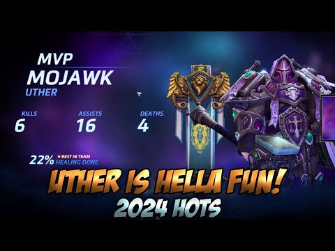 Uther - A very versatile Healer! (Heroes of the Storm 2024)
