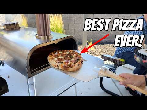 This is the best way to cook a pizza! Wood pellet pizza oven