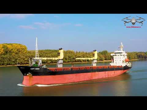 Fluviul Dunarea in apropiere de Orasul Tulcea - Mavic 2 Pro 4K