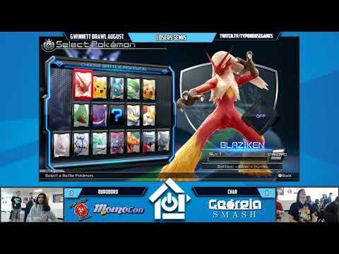 Gwinnett Brawl August 2017 - Ouroboro  vs Char -  Pokken Losers Semis