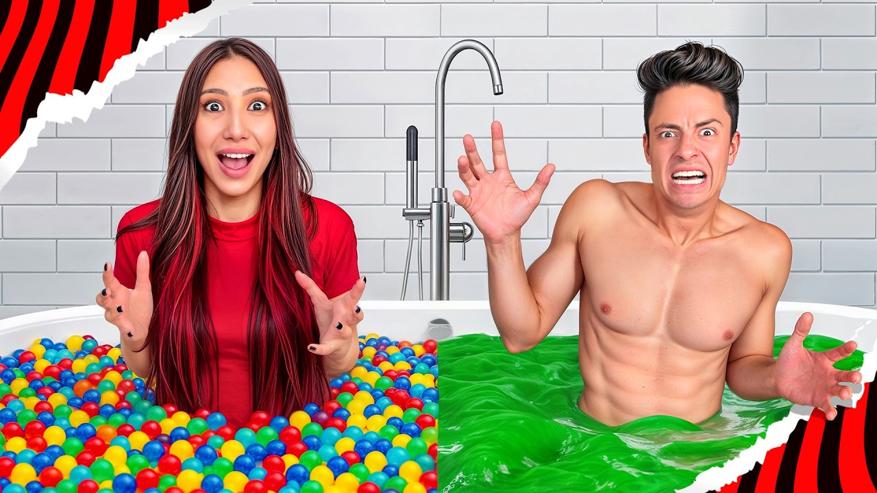 BANHEIRA DE SLIME VS BANHEIRA DE ORBES!