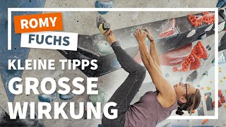 Profi-Moves für den Überhang mit Scarpa Athletin Romy Fuchs | Einfach Klettern