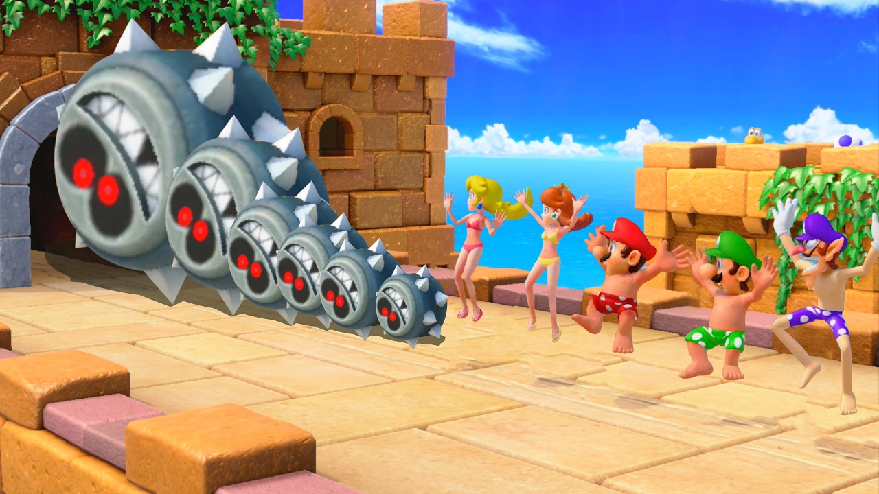 【スーパーマリオパーティ】ミニゲームマリオVsヨッシーVsルイージVsワリオ(最強CPU「たつじん」)