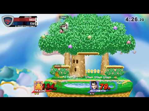 ABU 23: Mada (Pikachu) vs. Kiwi (Bayonetta) - SSB4 Singles Losers