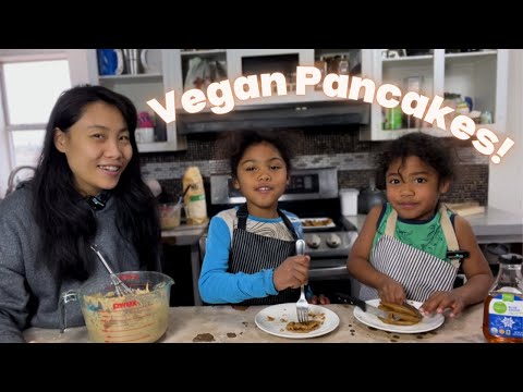 🥞Pancakes | Vegan Pancake Recipe - Kids Cooking