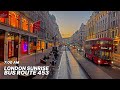 7AM London Bus Ride Through The Heart Of London Oxford St Piccadilly Big Ben Bus Route 453